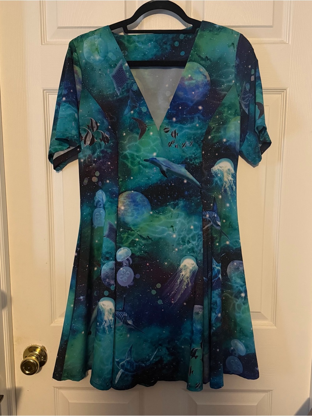 Blackmilk Clothing Galactic Ocean Evil V Dress